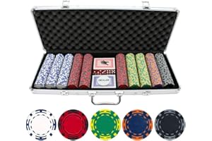 Versa Games 500pc Z Striped Poker Chips Set