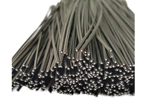 AMERRY 300Pcs Plastic Twist Ties, Garden Plant Twist Tie Cable Tie, Plastic Cable Ties for Bread Candy Bags, Gift Bags (Black,8 Inches)