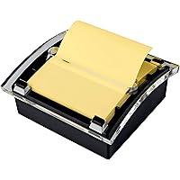 Post-it Pop-up Notes Dispenser, 3 in x 3 in, Black Base Clear Top (DS330-BK)