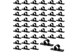 50pcs Pipe Clamps for Pex, 1/2" Hangers & Supports Heavy Duty Plastic Pipe Clips for Copper CPVC Pipes (No Nails Included)