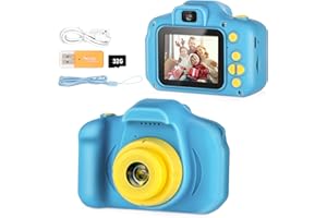 MOREMORE Kids Selfie Camera, Portable Digital Cameras Toys for Kids Christmas Birthday Gifts for Boys/Girls Age 3 4 5 6 7 8 9 with 32GB SD Card