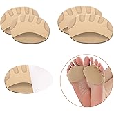 JEVRKAPZ 2 Pairs Gel Metatarsal Pads Men Women Honeycomb Fabric Forefoot Pads High Heels Comfort Pads Soft Ball of Foot Cushions Inserts for Pain Relief Non Slip Toe Socks Pads Forefoot Sleeves Pads