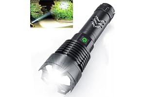 Alifa Rechargeable Led Flashlight 990000 High Lumens, Brightest Powerful Handheld Flashlight,Xhp160.9 Zoomable IPX5 Waterproof Super Bright Flashlight with 5 Modes