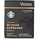 Amazon Com Starbucks 7 62111e 11 Verismo System Coffee And Espresso Single Serve Brewer Black Kitchen Dining