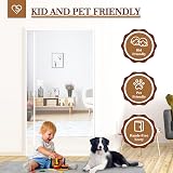 Yotache Side Opening Fly Screen for Doors 80x200 cm White view 7