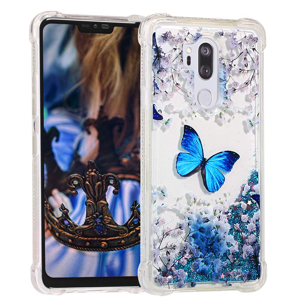 Best lg g7 thinq clear case with glitter