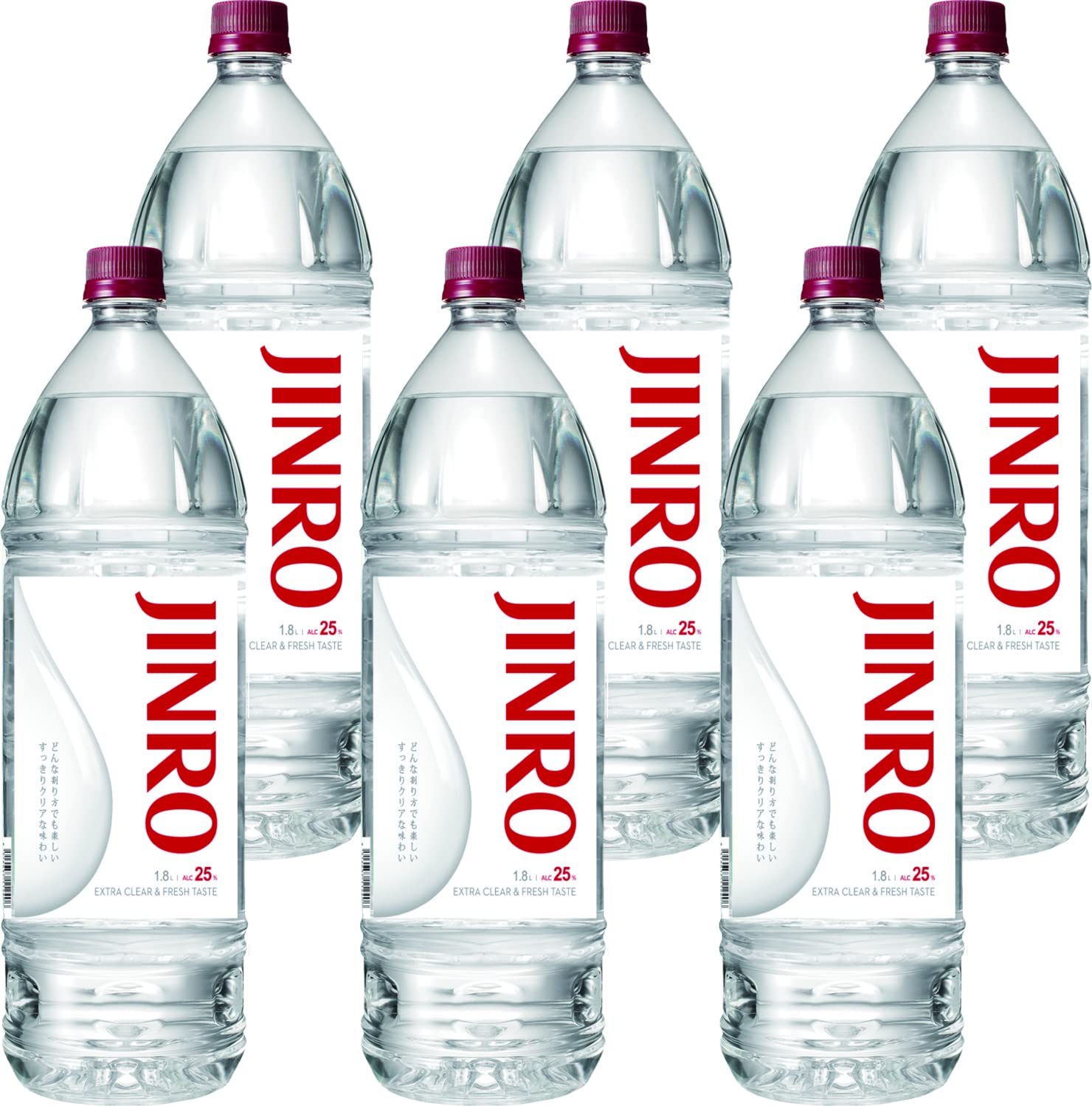 眞露 JINRO 25° [ 焼酎 25度 1800ml×6本 ペット ] の商品画像