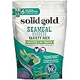 Solid Gold Lickable Cat Treats - SeaMeal Squeeze Squeezable Cat Treats for Indoor Cats Chicken/Tuna Variety Pack - Made with Fiber-rich Seaweed for Digestive Health for Immune Support - 3 oz / 6 Count