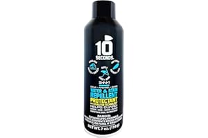 10 Seconds – Water Repellent Spray | Protects Footwear, Motorcycle & Camping Gear | Durable, Lightweight, Breathable, Stain & Grime Resistant Protection, Best Suede Protector Spray Great for UGG Boots