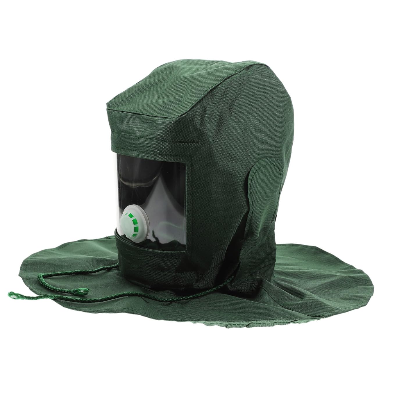 DOITOOL Sand Hood Cap,Abrasive Sandblaster Helmet,Shawl Cap,Anti-dust Hood,Wind Dust Anti Protective Tool for Sandblasting Arc Spraying(Dark Green)