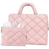 Allive Puffy Laptop Sleeve 13-14 Inch - Shockproof Laptop Case with Handle, Accessories Case – Fits MacBook Air 13 Inch, MacBook Pro 14 Inch, Chromebook Case