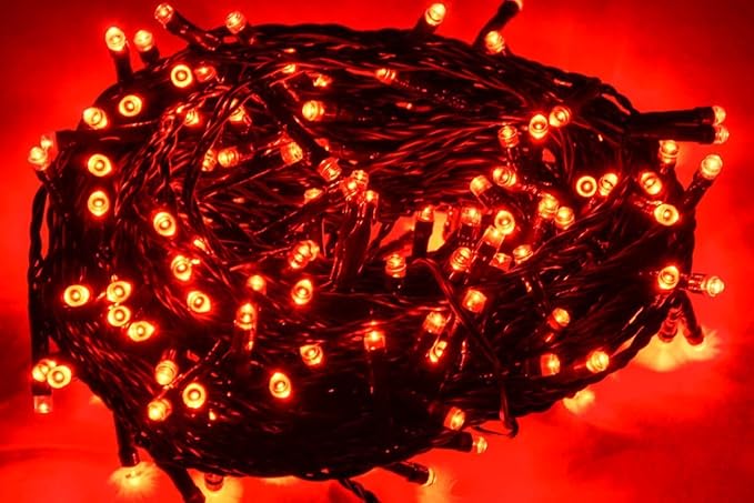 Go Hooked Red Colored Decorative LED Lights for Diwali
