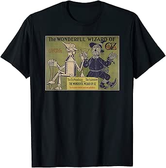 Amazon.com: Vintage Scarecrow & Tin-Man Wizard Of OZ Shirts-Land of Oz T-Shirt: Clothing