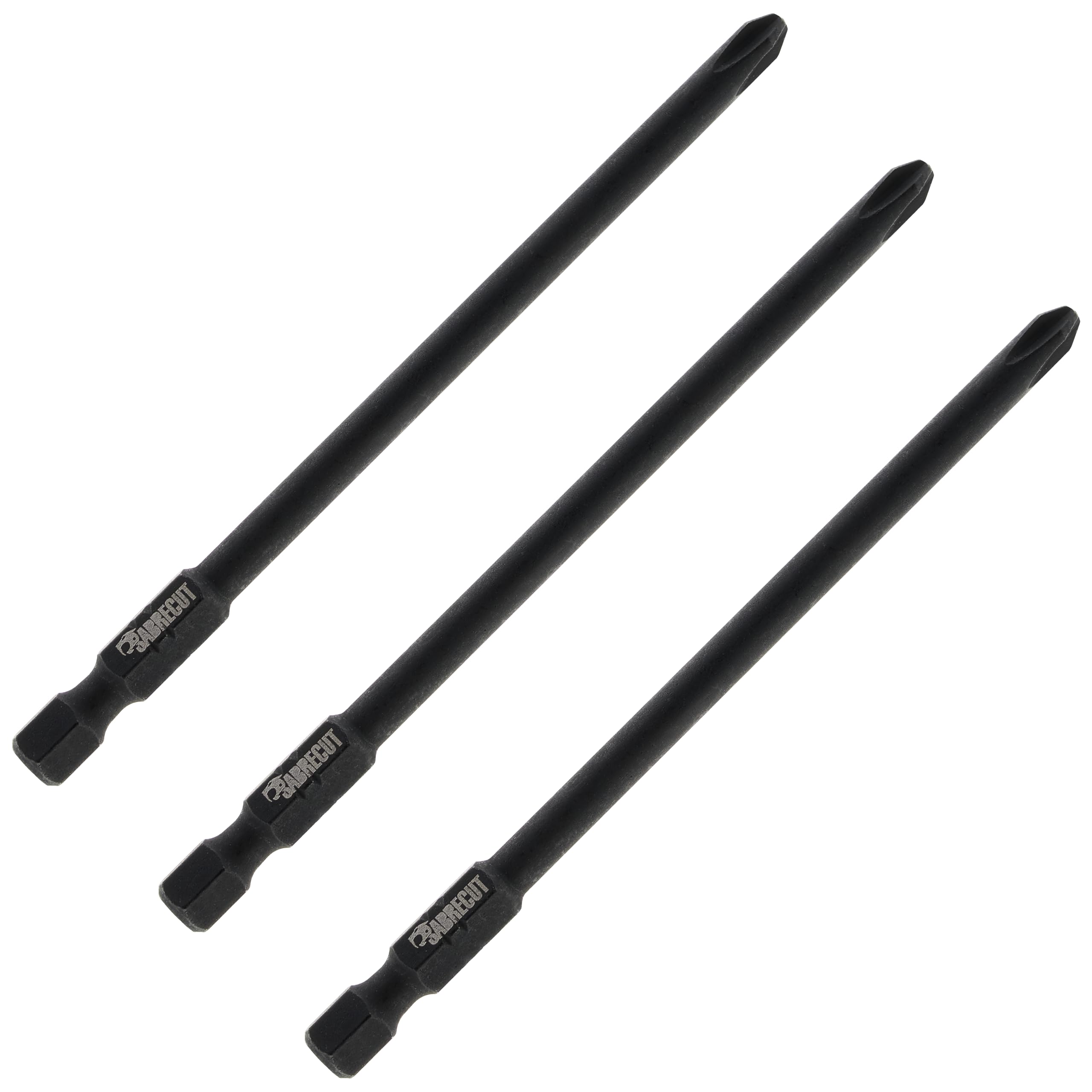 3 x SabreCut AFSC102PH2_3 102mm PH2 for Hilti SD-M2 SDM2 102/4 Autofeed Collated Drywall Screwdriver Gun Bit Single Ended Phillips No.2 Heavy Duty