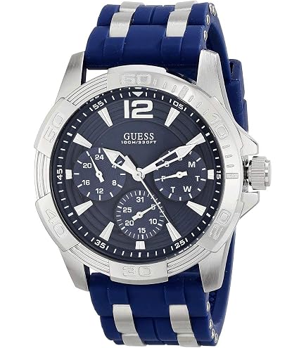 Amazon.com: GUESS Stainless Steel + Black Bracelet Watch with Day