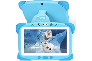 TRAYOO Kids Tablet 7 Toddler Tablet for Kids, 32GB Tablet for Toddler Learning, Children Tablet with WiFi, Camera, IPS Screen, Parental Control, Pre-Installed Apps, for Boys Girl（Blue）
