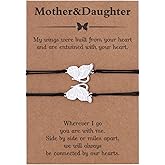 RS First Day of School Mother Daughter Bracelet for 2, Matching Butterfly Set Mother's Day Christmas Valentine's Day Gift for Women