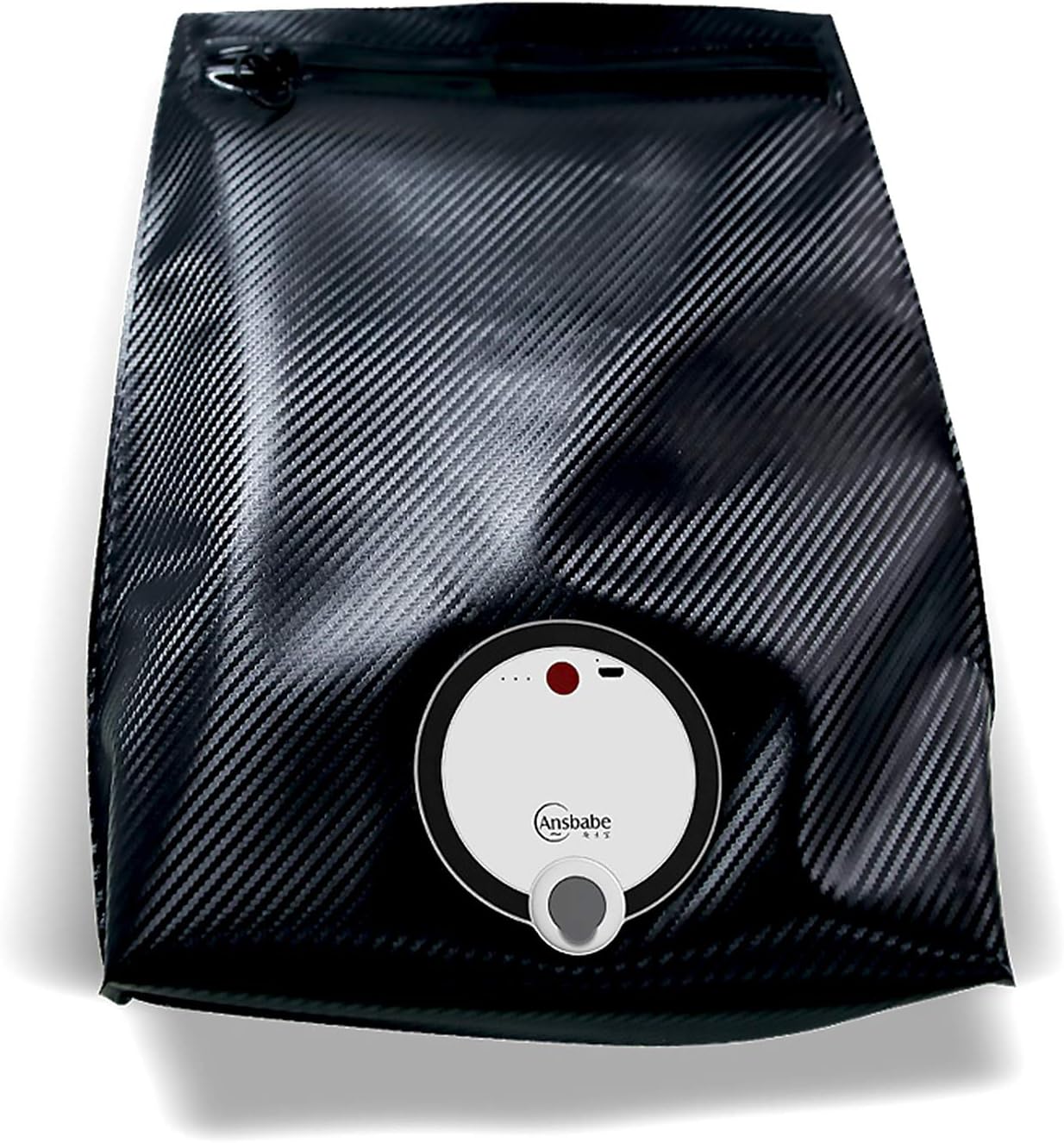 Ozone Sterilizer Bag, 360 ° Penetration Multi-Function USB Rechargeable LED Sterilizer Sterilization & Deodorization Zipper Leather Bag for Mobile Phone/Clothing/Sheets/Baby Bottles/Makeup Tools