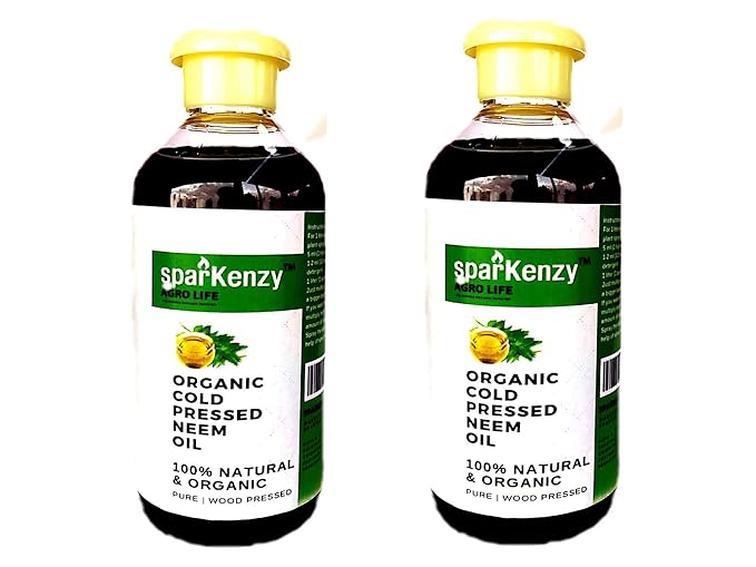 Sparkenzy Neem Oil for Plant 400ml for Pest Control | Organic Cold Pressed|1700ppm