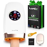 Lunix LX7 FSA LCD Touchscreen Hand Massager, Heated Air Compression, for Arthritis & Carpal Tunnel Relief, Finger Numbness & Wrist Pain Relief, Cordless Rechargeable, Lunar White