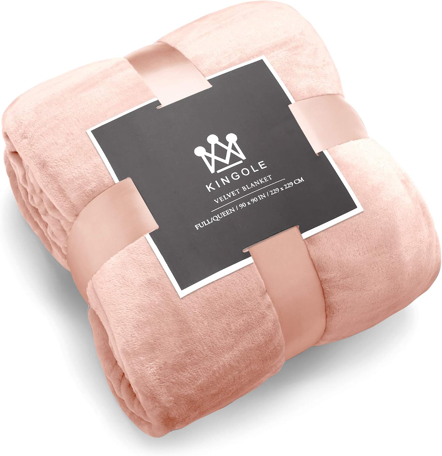 Kingole Flannel Fleece Microfiber Throw Blanket, Luxury Timid Pink Twin Size Lightweight Cozy Couch Bed Super Soft and Warm Plush Solid Color 350GSM (66 x 90 inches): Home & Kitchen