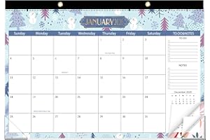 GuassLee Desk Calendar 2026-2027, Desk Top Calendar from Jan. 2026 to Jun. 2027, 17" x 11.5" Large School Year Desk Wall Calendar with To-Do List and Notes for Office School Home Teacher Planning