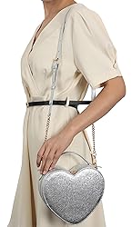 lola mae Heart Shape Satchel Crossbody Purse for