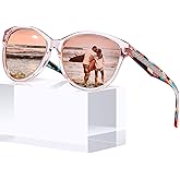 CARFIA Cateye Polarized Sunglasses for Women UV Protection, Italy Handcrafted Acetate Frame with Embossed Pattern Wire Core