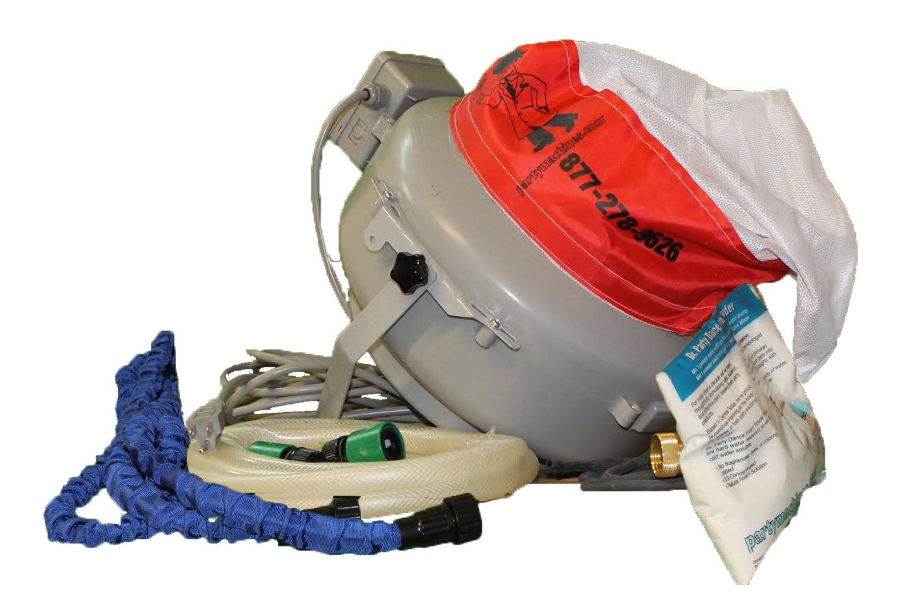 Foam Party Super E Foam Machine with Siphon, Hose, & Foam Powder Pack