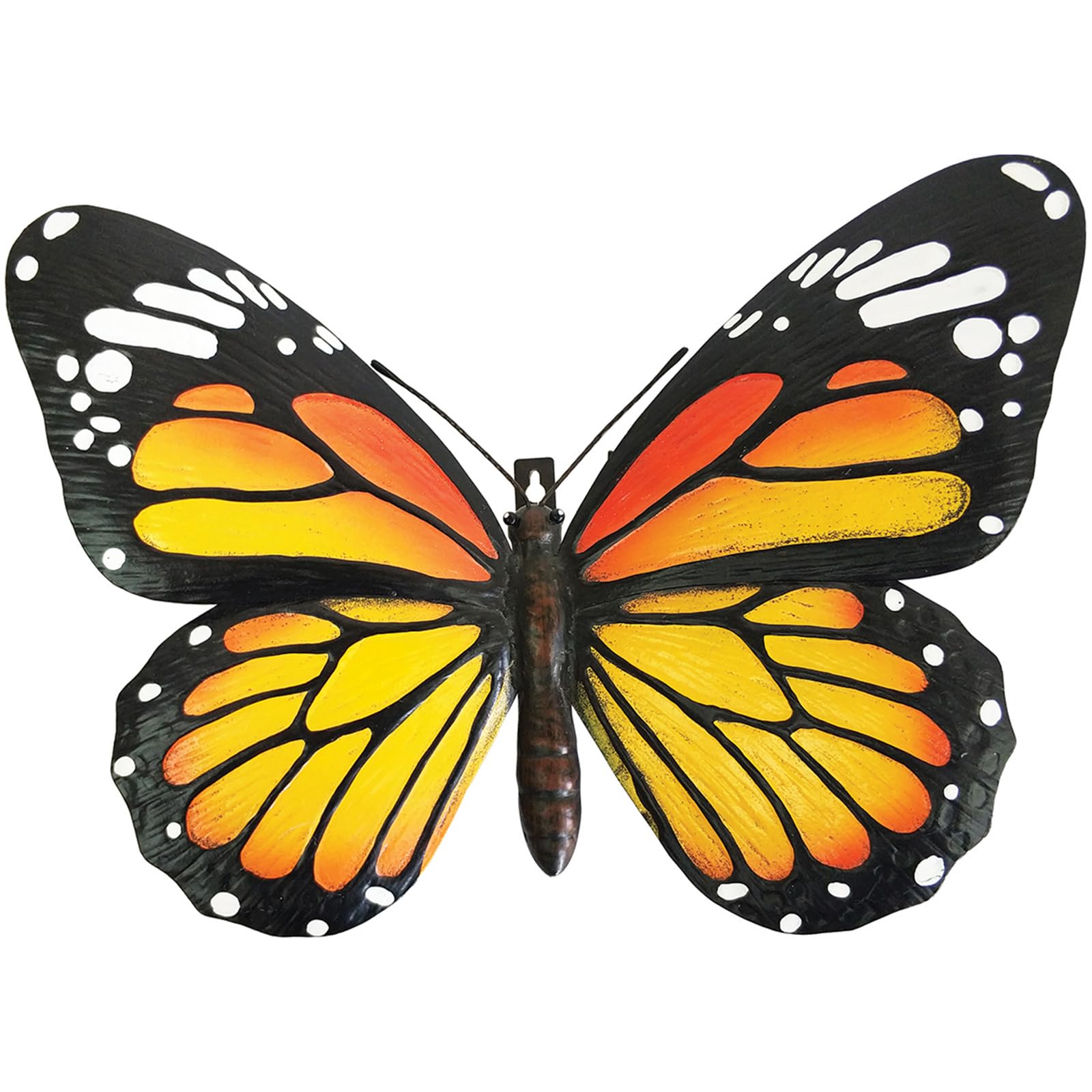 Primus No.PA2352 Small Metal 3D Butterfly Wall Art - Orange