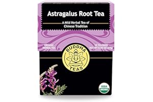 Buddha Teas Organic Astragalus Root Tea - OU Kosher, USDA Organic, CCOF Organic, 18 Bleach-Free Tea Bag