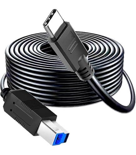 Amazon.com: YOTETION Long USB3.0 Printer B Cable 25FT, USB-A Male