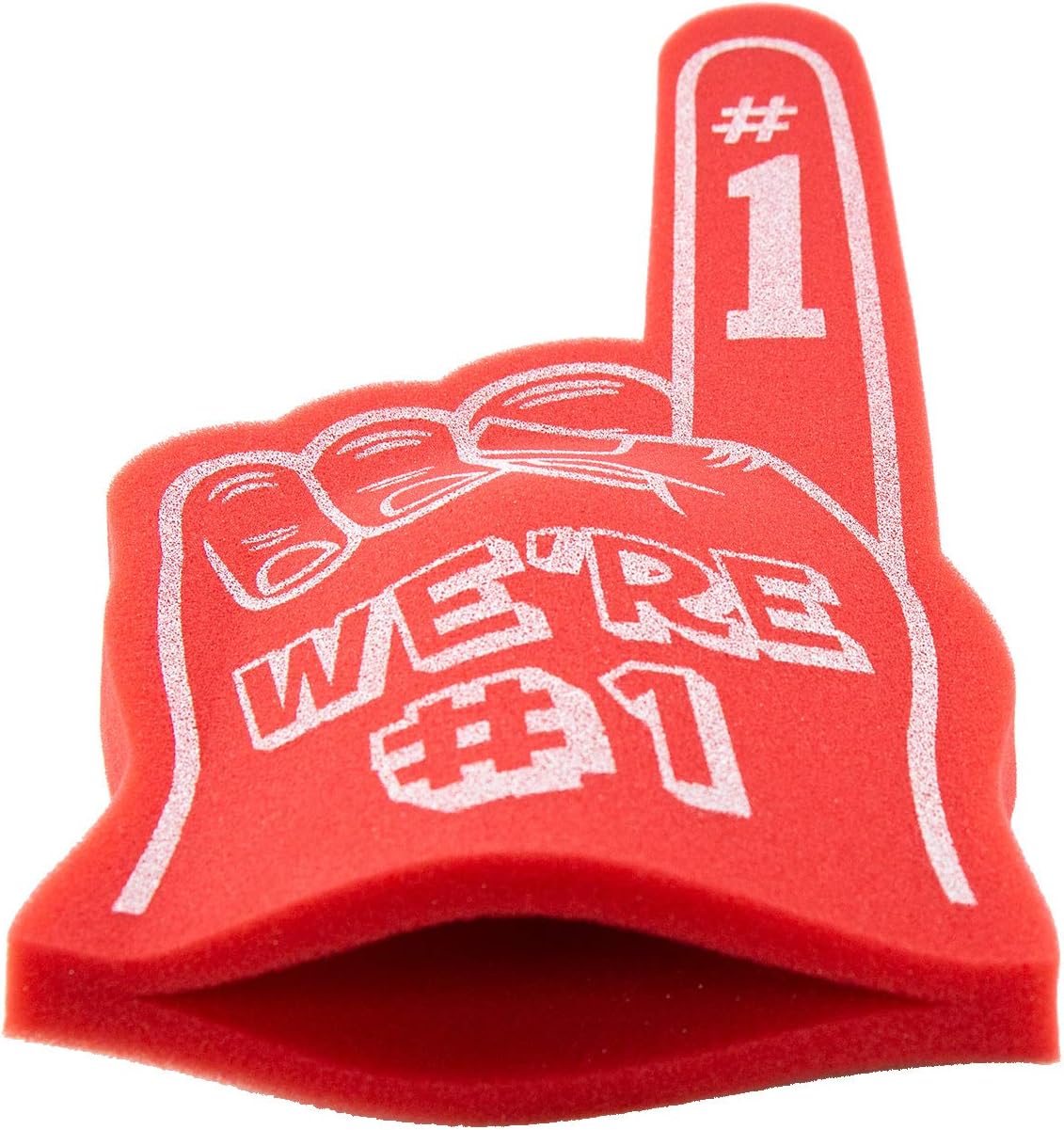 FUNSTITUTION Foam Finger We're Number 1- Large Giant 18 inch for All Occasions Cheerleading Pompom Football, Sports, Birthdays and Concerts – Lightweight and Durable Hand in Vibrant Colors (Navy) : Sports & Outdoors