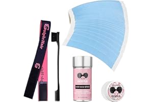 Goiple 40pcs Wig Tape for Wigs Double Sided Waterproof Lace Wigs Adhesive, Tapes Strips for Lace Front Wig Toupee, Hairpiece Wig Tapes Wig Tape for Hair Extension with Wax Stick Edge Control Wax