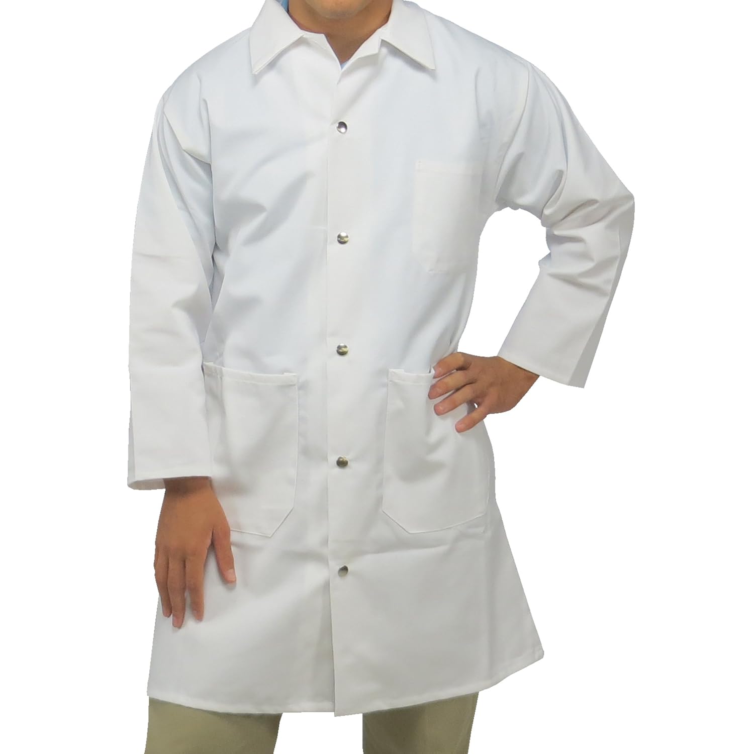UltraSource Long Sleeve Smock/Lab Coat, Unisex, Small, White Amazon.ca Tools & Home Improvement