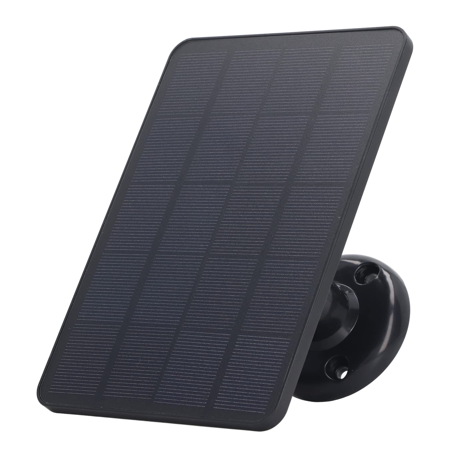 Solar Panel for Security Camera, 10W DC 5V Micro USB Solar Panel 360° Rotation Adjustable IPX6 Waterproof Solar Panel Charger with Wall Plugs for Wireless Outdoor Security Camera (Black)