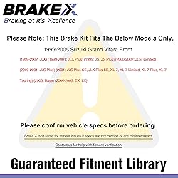 [Front] Brake X Replacement Brake Rotors Kit