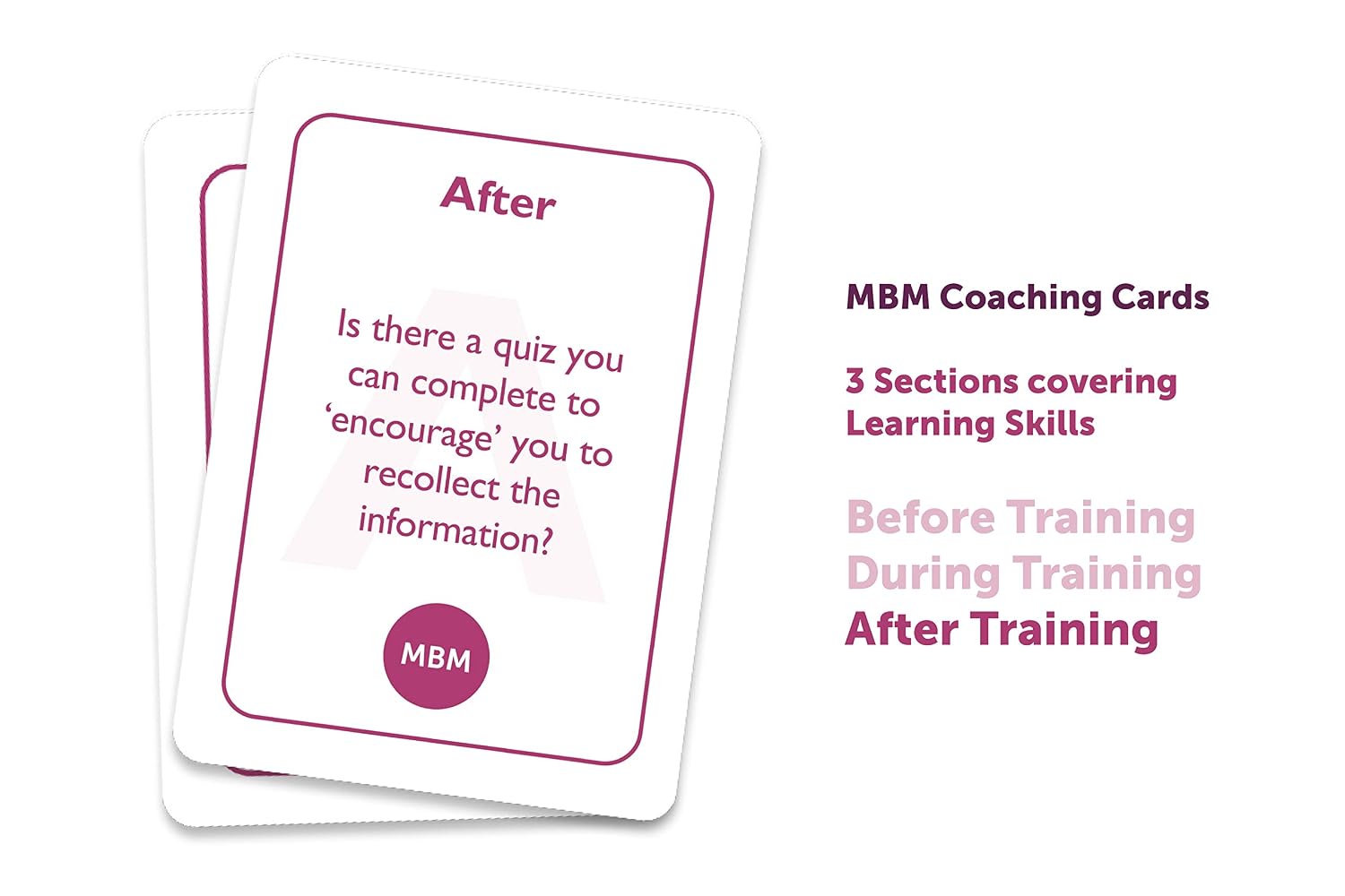 MBM Coaching Cards for Workplace People Skills, Pink - Image 5