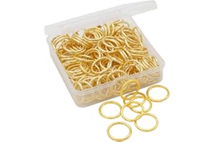 Auvoau 100Pcs Open Jump Rings 20mm Gold Jewelry Connectors for Jewelry Findings Making Supplies,Bracelets,Keychain,Necklace,Anklets,Arts and Crafts (Gold)