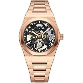 BETTIMER Men's Luxury Automatic Watch, Self-Winding Mechanical Dress Watch, Sapphire Crystal 100M Waterproof Stainless Steel Wristwatch