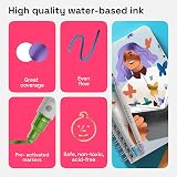 ARTISTRO 24 Colors Acrylic Paint Pens Dual Tip Dot Fine for Rock Fabric Wood view 5