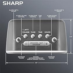 Sharp Big Bang Super Loud Alarm Clock for Heavy