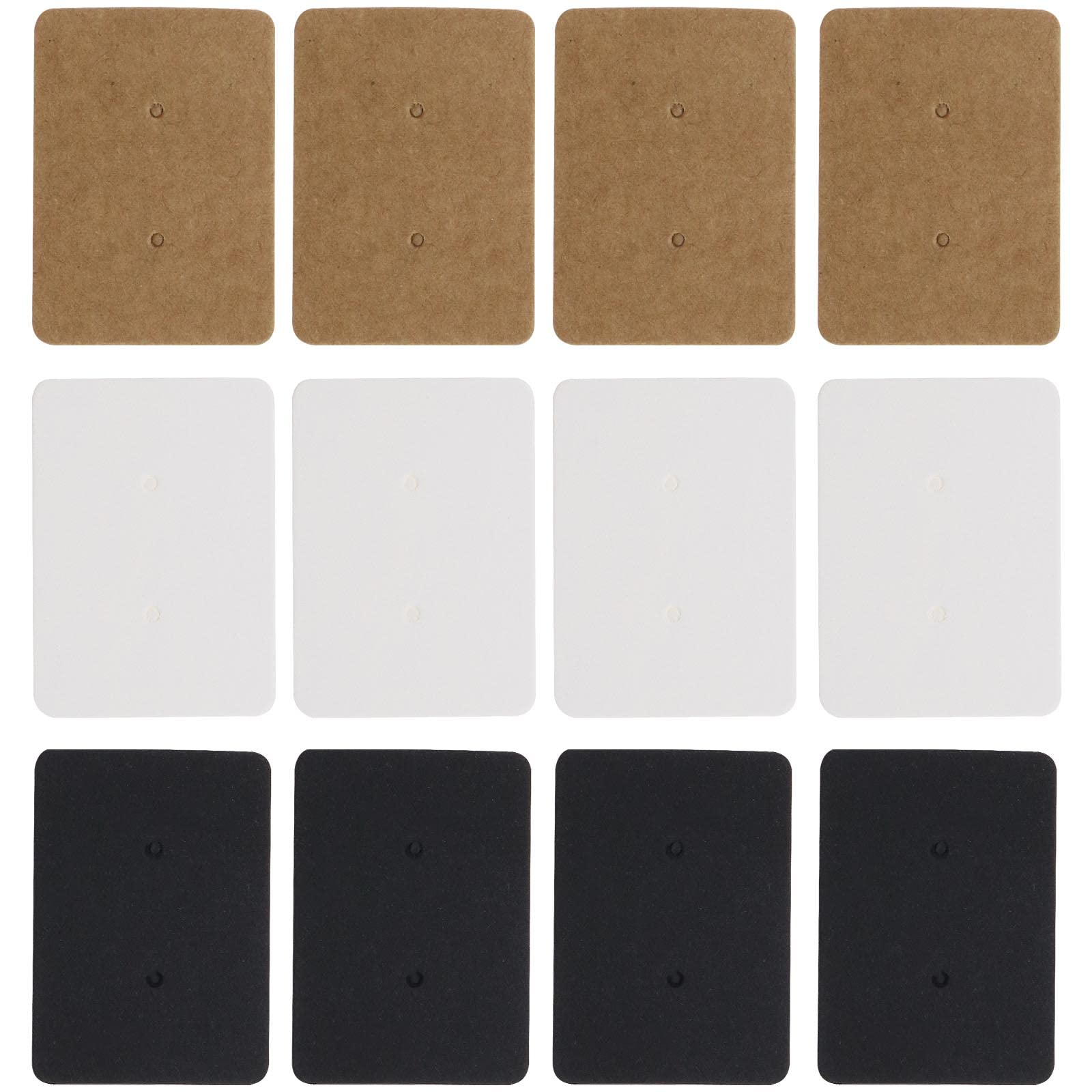 VGOL 300Pcs Mini Earring Display Cards Kraft Paper Earring Tags Mini Hair Clip Display Cards Paper Earrings Display Holder for Display and Organizing