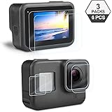 Protector de Pantalla Cristal Templado para GoPro Hero 8 Black, iTrunk Película Protectora de Pantalla +Película Protectora de Lente+ Protección de Pequeña Pantalla, Accesorios para Hero 8[6pcs]