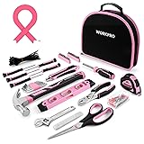 WORKPRO Pink Tool Kit - 236 Pieces Pink Tool Set