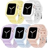 DABAOZA 5 Packs Compatible for Clear Apple Watch Band 46mm 45mm 44mm 42mm 41mm 40mm 38mm 49mm, Jelly Crystal Women Men TPU Strap for iWatch Series 11 10 9 8 7 6 SE 5 4 3 2 1 Ultra 3 2