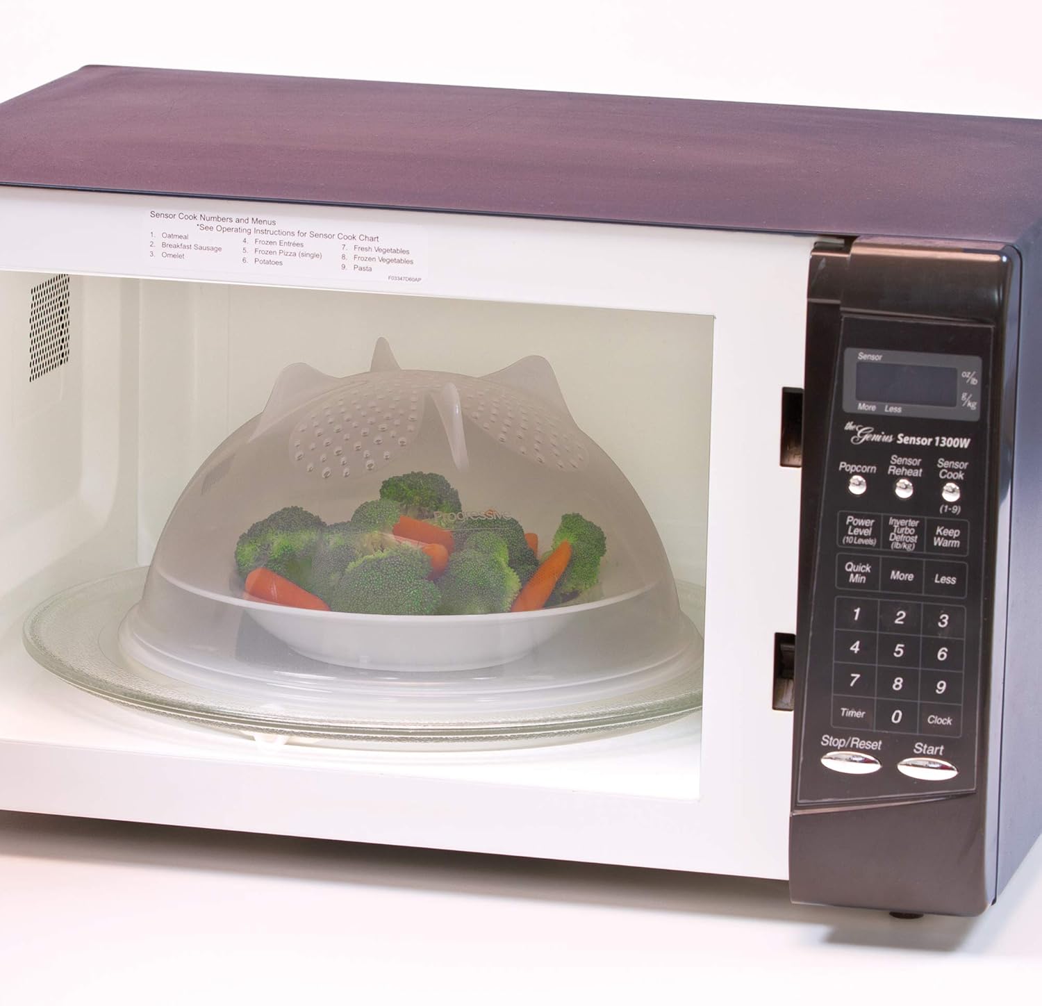 Progressive International PS55C Clear 10.25 inches Microwave Food Cover: Kitchen & Dining