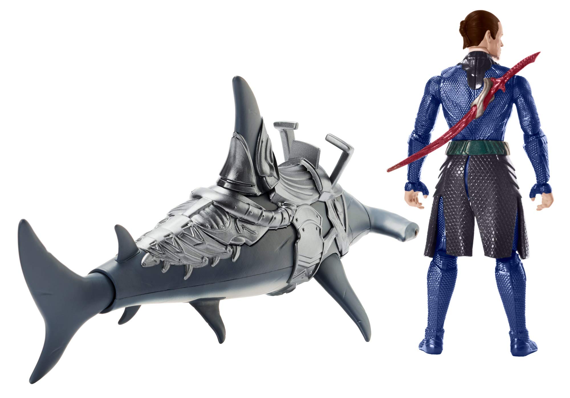 aquaman 15cm figure & warrior shark pack
