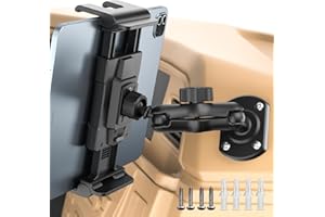 OHLPRO Tablet Holder for Car & Truck Dashboard Heavy Duty iPad Mount with Drill Base 360° Rotating Arm, Compatible with 5"-13