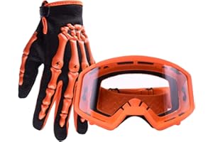 Youth Glove & Goggle Combo Motocross Offroad ATV MX Dirt Bike by Typhoon Helmets
